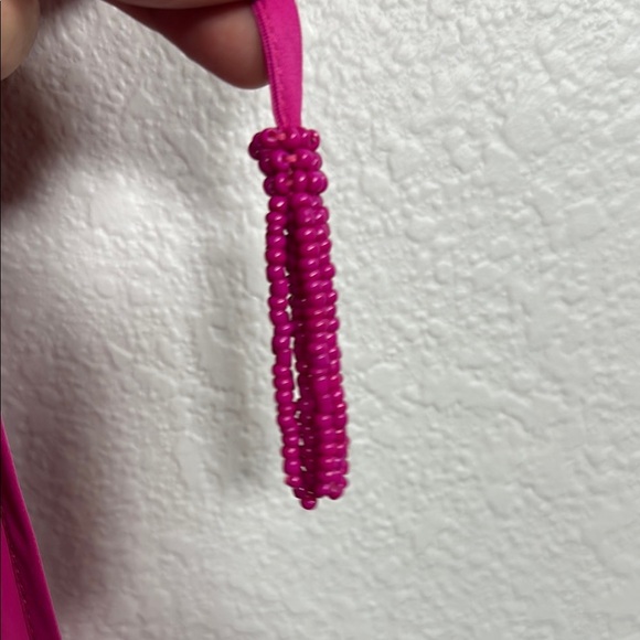 FARM Rio Solid Blouson Sleeve Cutout Midi Dress XS - Picture 4 of 8